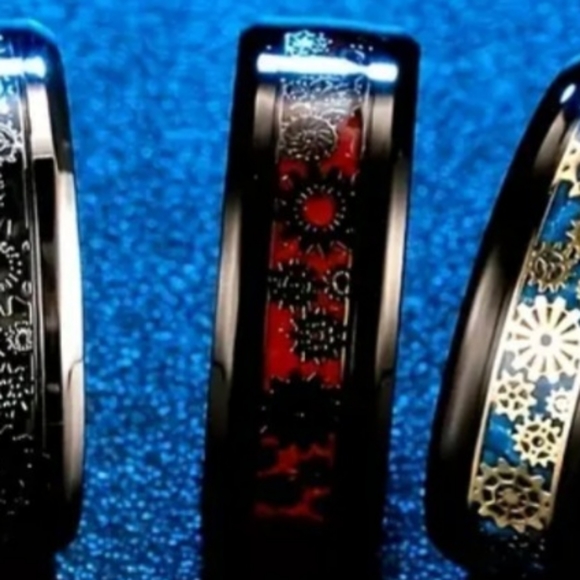 Stainless steel 8mm Steam punk gears ring choose color ask me 4 y… - Picture 5 of 5